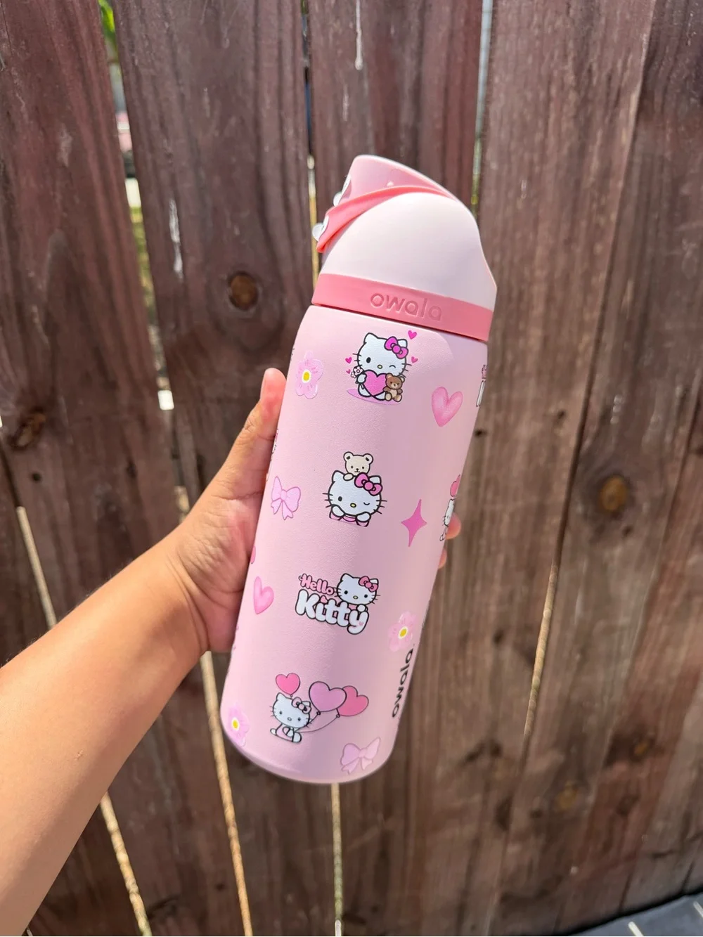 New 32 oz Water Bottle Pink Kitty